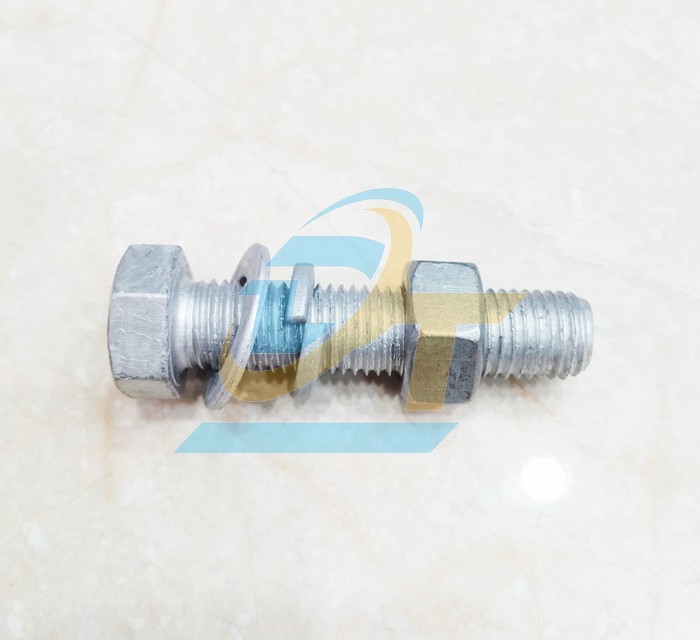 Bulong mạ kẽm nhúng nóng M16x70 (1 Thân, 1 Tán, 1 LĐP, 1 LĐ vênh)