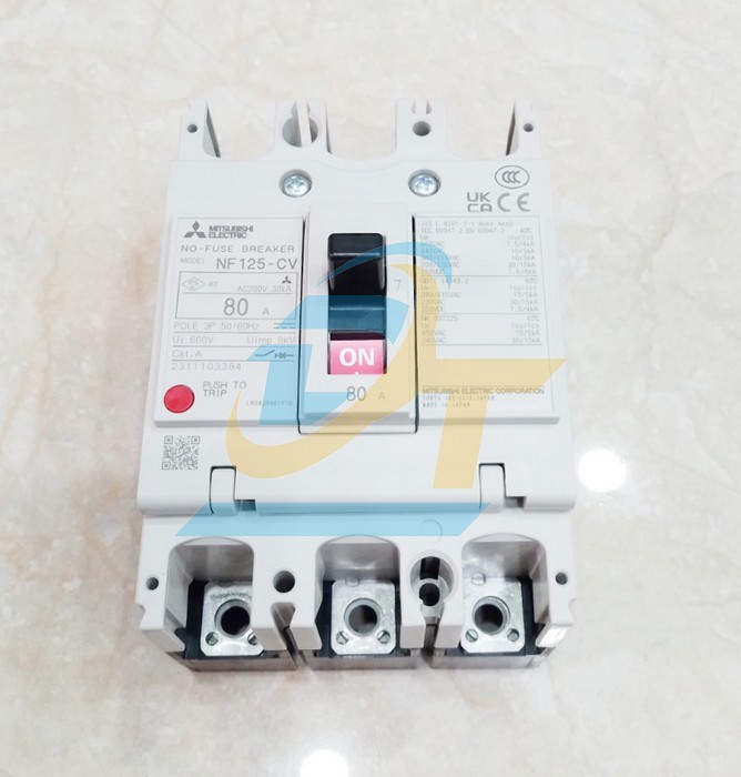 Cầu dao điện MCCB (khối) Mitsubushi NF125-CV 3P 80A 10kA