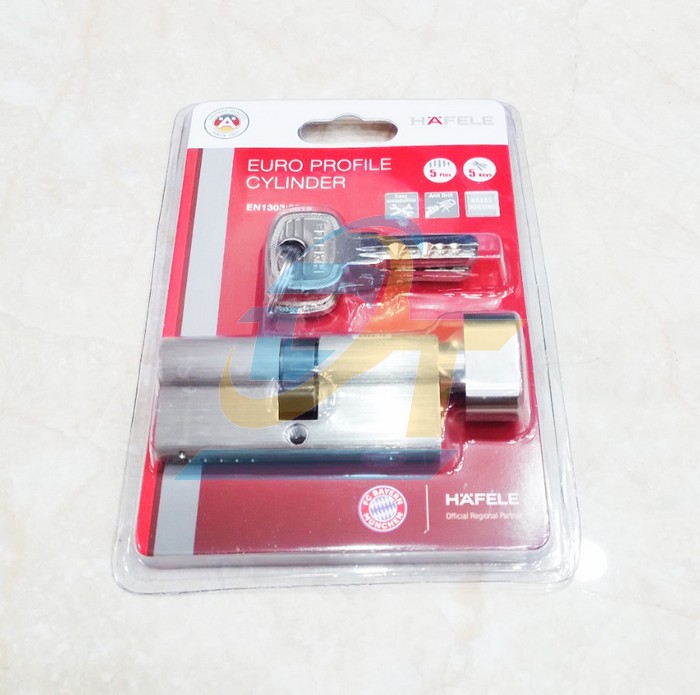 Ruột khóa 1 đầu chìa, 1 đầu vặn 71mm Hafele 489.56.004
