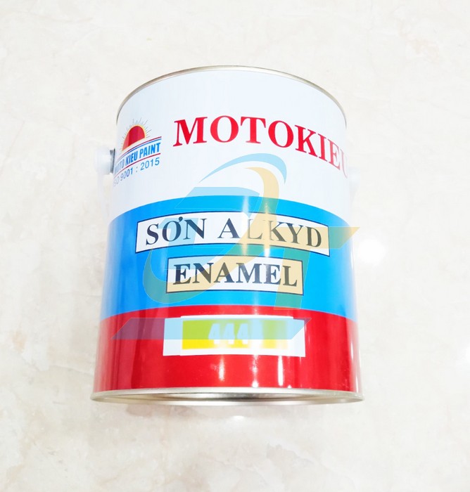 Sơn dầu Alkyd bóng màu vàng 4444 Motokieu - Thùng 3kg