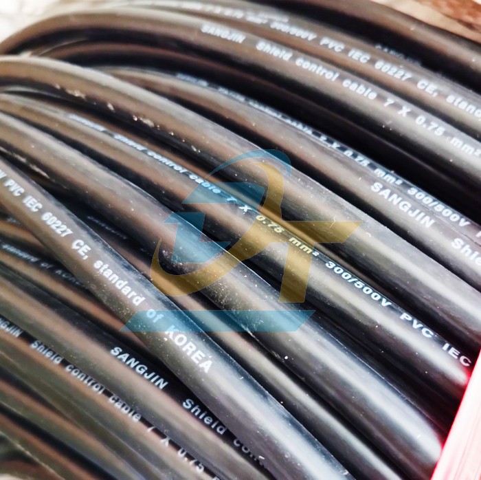 Cáp điều khiển có lưới chống nhiễu Sangjin 7x0.75mm2