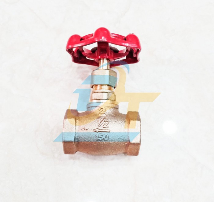 Van cầu hơi đồng nối ren Kitz 1/2" - Phi 21