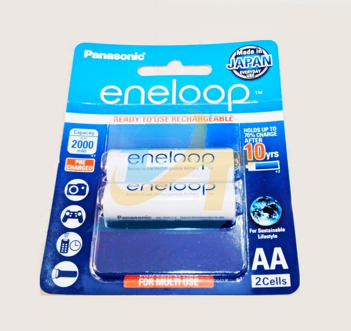 Pin sạc AA 1.2V 2000mAh Panasonic Eneloop Pro BK-3MCCE/2BT