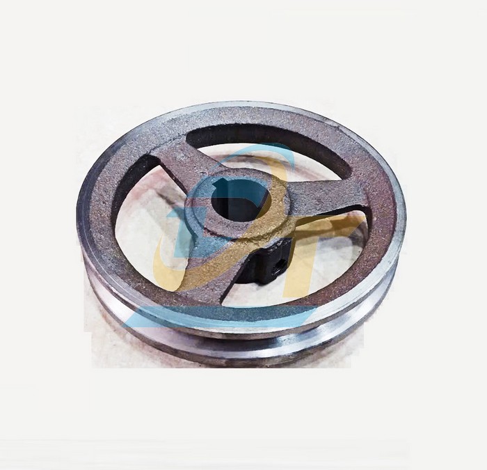 Pully gang 1 rãnh bản A 150mm - Cốt 28mm, Then 7mm