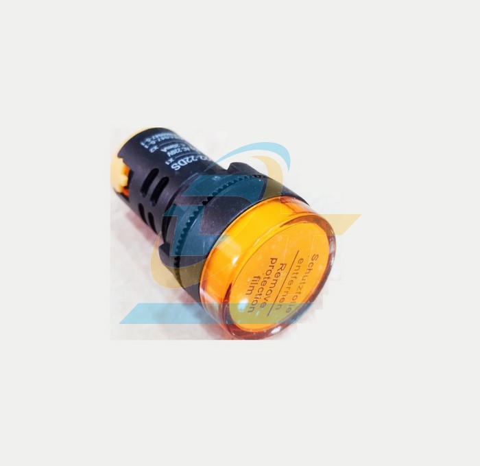 Đèn báo pha 220V phi 22 màu vàng AD22-22DS