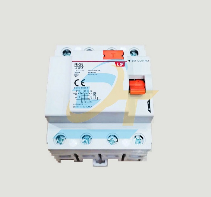 Cầu dao chống giật RCCB LS RKN 3P+N 63A 6kA