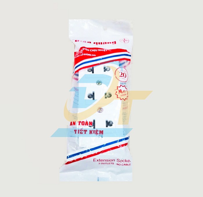 Ổ cắm 3 lỗ không dây Điện Quang ĐQ 004A-02