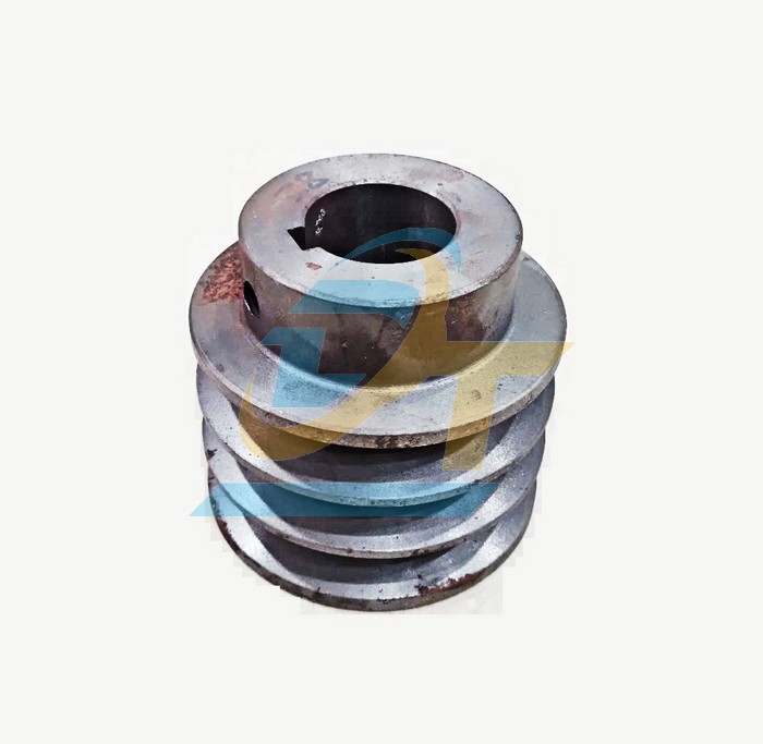 Pully gang 3 rãnh bản B 100mm - Cốt 38mm, Then 10mm