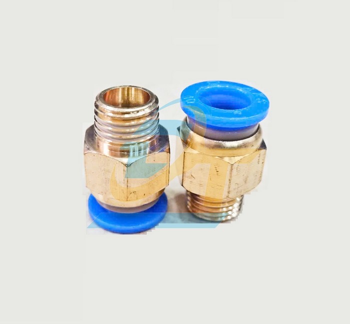 Đầu nối hơi thẳng ren ngoài 13 ống 10 China PC10-02