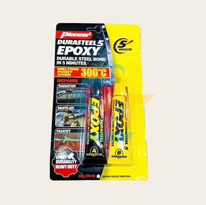 Keo dán kim loại AB Pioneer Durasteel 5 Epoxy 35g (20ml)