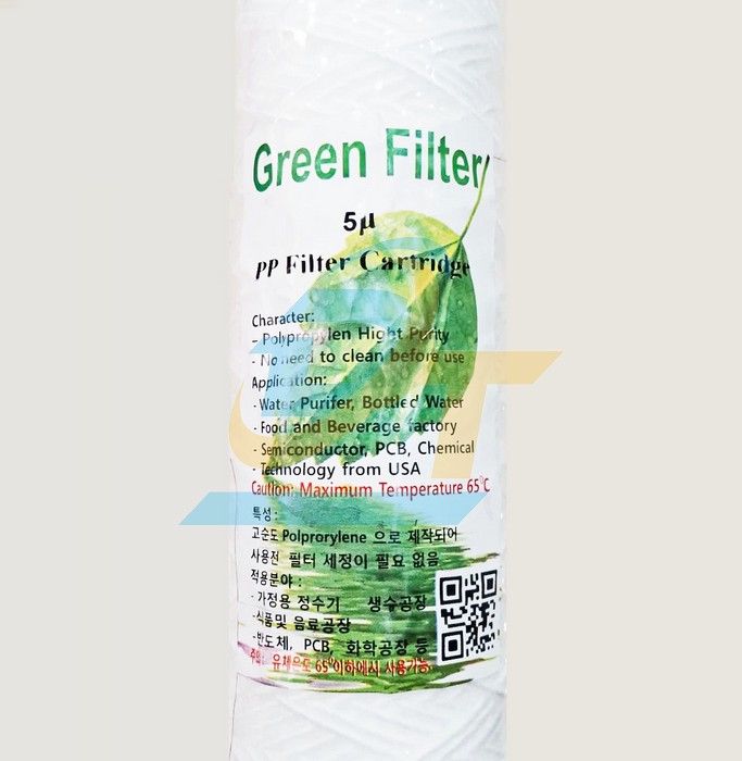 Lõi lọc sợi quấn Green Filter 10" 5 micron