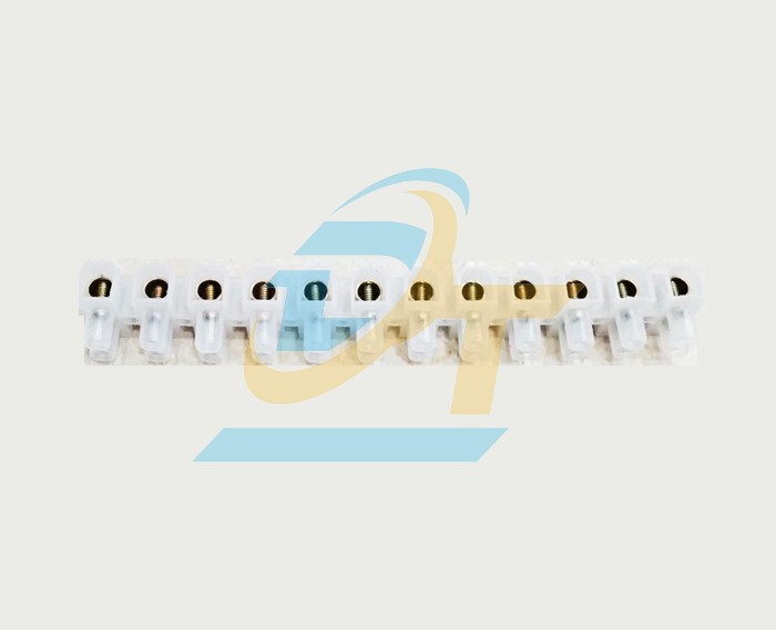 Domino nhựa trắng 12 cặp cực 60A 25mm2 Janfa 6012