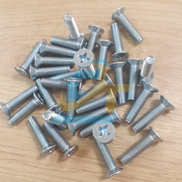 Bulong bake đầu bằng mạ kẽm M6x25  VietNam | Gi&aacute; rẻ nhất - C&ocirc;ng Ty TNHH Thương Mại Dịch Vụ Đạt T&acirc;m