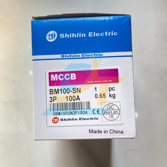 Cầu dao tự động (MCCB) 3P 100A BM-100SN 15KA Shihlin BM100-MN Shihlin | Giá rẻ nhất - Công Ty TNHH Thương Mại Dịch Vụ Đạt Tâm
