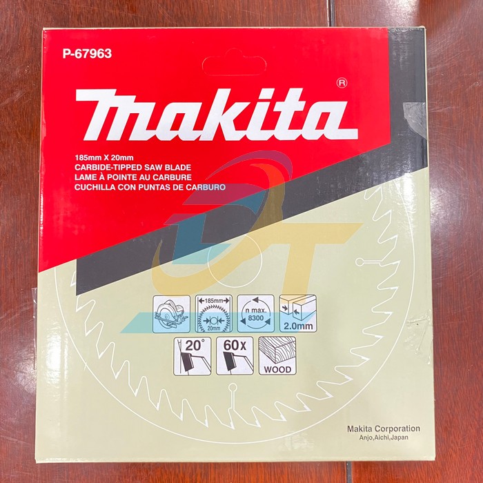 Lưỡi cưa cắt gỗ 60 răng 185x20mm Makita P-67963 P-67963 Makita | Giá rẻ nhất - Công Ty TNHH Thương Mại Dịch Vụ Đạt Tâm
