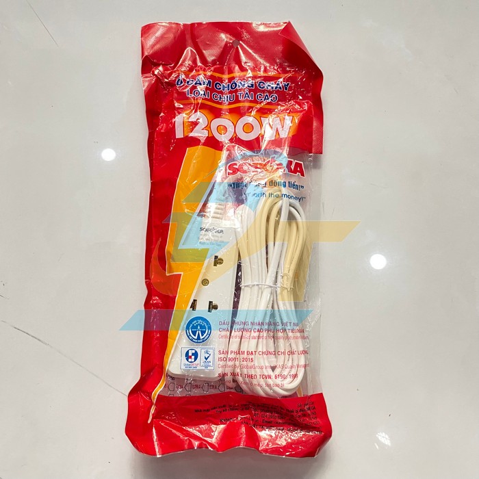 Ổ cắm chống cháy chịu tải 1200W dây 4.5m SOPOKA 3B5 3B5 Sopoka | Giá rẻ nhất - Công Ty TNHH Thương Mại Dịch Vụ Đạt Tâm