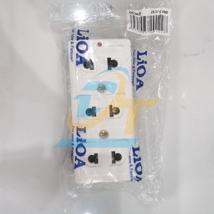 Ổ cắm 3 lỗ 2 chấu Lioa OC3KD OC3KD LiOA | Giá rẻ nhất - Công Ty TNHH Thương Mại Dịch Vụ Đạt Tâm