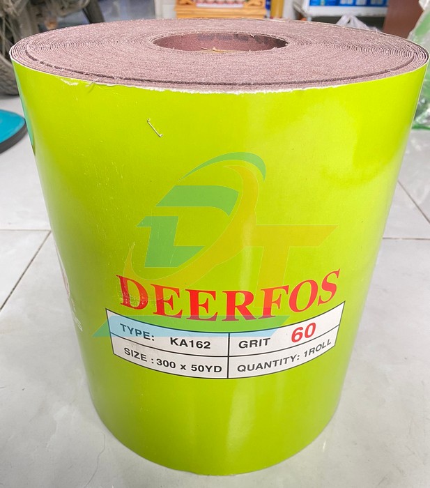 Giấy nhám cuộn loại mềm 50 yard khổ 300mm DEERFOS KA162-P60 KA162-P60 DEERFOS | Giá rẻ nhất - Công Ty TNHH Thương Mại Dịch Vụ Đạt Tâm