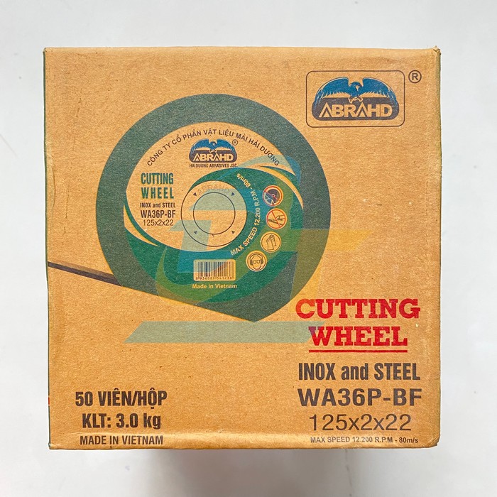 Đá cắt Abrahd Hải Dương 125x2x22mm  ABRAHD | Giá rẻ nhất - Công Ty TNHH Thương Mại Dịch Vụ Đạt Tâm