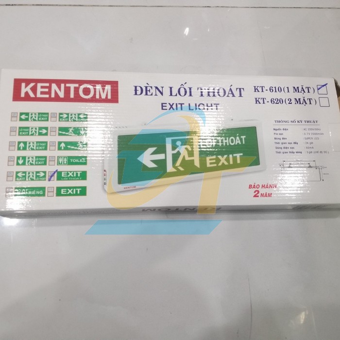 Đèn EXIT LỐI THOÁT 1 mặt Kentom KT-610 KT-610 KENTOM | Giá rẻ nhất - Công Ty TNHH Thương Mại Dịch Vụ Đạt Tâm