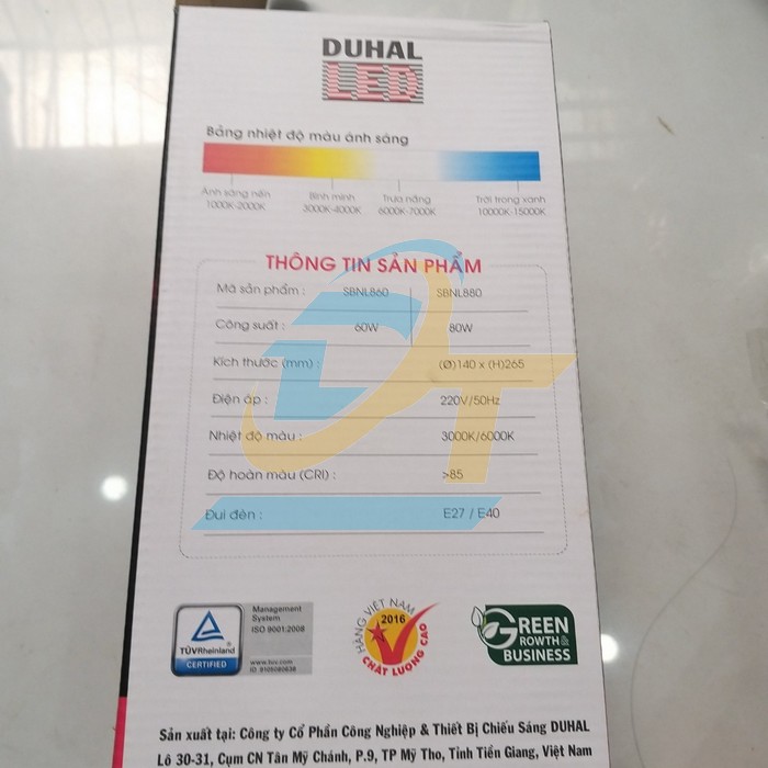 Bóng trụ LED công suất cao 50W Duhal KBNL850 KBNL850 DUHAL | Giá rẻ nhất - Công Ty TNHH Thương Mại Dịch Vụ Đạt Tâm