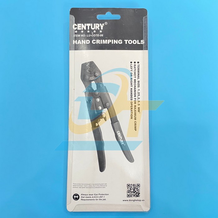 Kìm bấm cos cộng lực số 6 (1.25-5.5mm2) 205mm Century LU-COTE-06 LU-COTE-06 Century | Giá rẻ nhất - Công Ty TNHH Thương Mại Dịch Vụ Đạt Tâm