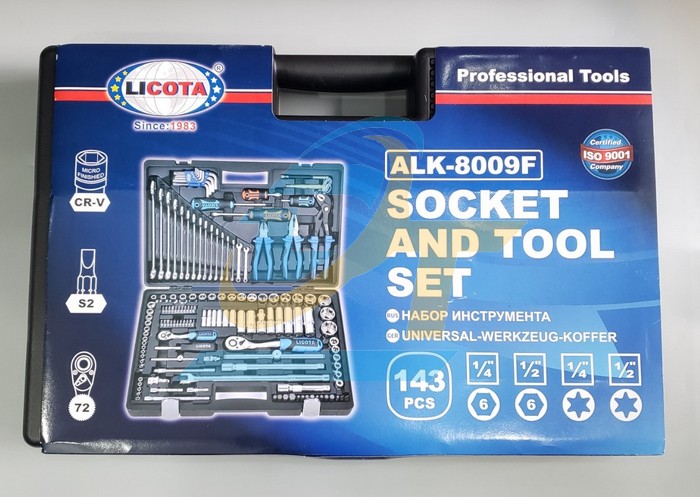 Bộ dụng cụ 143 món LICOTA ALK-8009F ALK-8009F Licota | Giá rẻ nhất - Công Ty TNHH Thương Mại Dịch Vụ Đạt Tâm