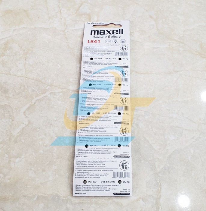 Pin Maxell Alkaline 1.5V LR41/192  Maxcell | Giá rẻ nhất - Công Ty TNHH Thương Mại Dịch Vụ Đạt Tâm