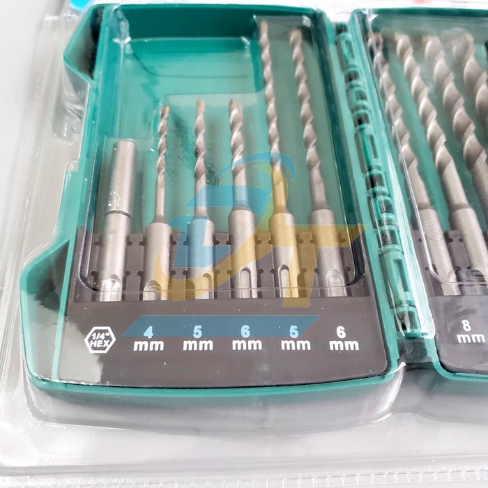 Bộ mũi khoan bê tông hợp kim 12 chi tiết Fervi 0332 0332 FERVI | Giá rẻ nhất - Công Ty TNHH Thương Mại Dịch Vụ Đạt Tâm
