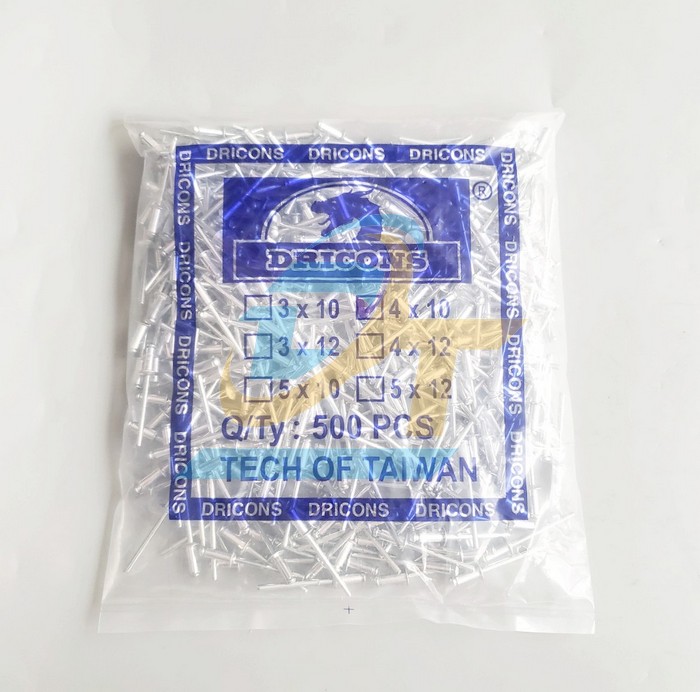 Đinh rive (Đinh tán, Đinh rút) 4x10  VietNam | Giá rẻ nhất - Công Ty TNHH Thương Mại Dịch Vụ Đạt Tâm