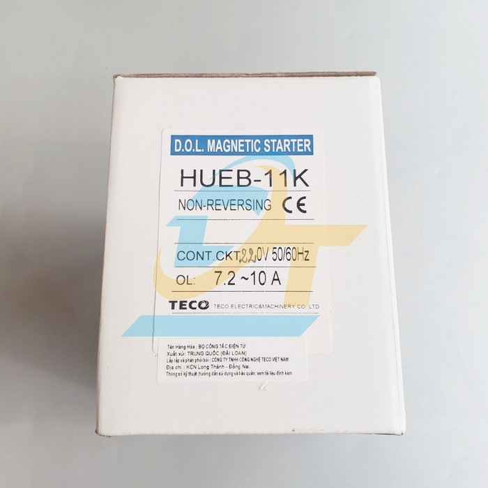 Khởi động từ hộp 7.2-10A 220V TECO HUEB-11K HUEB-11K Teco | Giá rẻ nhất - Công Ty TNHH Thương Mại Dịch Vụ Đạt Tâm