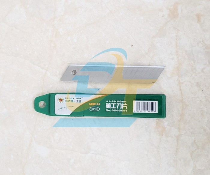 Lưỡi dao rọc giấy 0.5x18x100mm Berrylion A100-14  Berrylion | Giá rẻ nhất - Công Ty TNHH Thương Mại Dịch Vụ Đạt Tâm