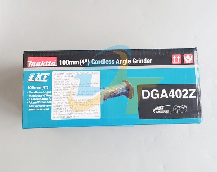 Máy mài góc 100mm dùng pin 18V Makita DGA402Z (không kèm pin sạc) DGA402Z Makita | Giá rẻ nhất - Công Ty TNHH Thương Mại Dịch Vụ Đạt Tâm