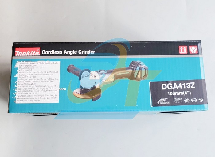 Máy mài góc 100mm dùng pin 18V Makita DGA413Z (Không kèm pin sạc) DGA413Z Makita | Giá rẻ nhất - Công Ty TNHH Thương Mại Dịch Vụ Đạt Tâm
