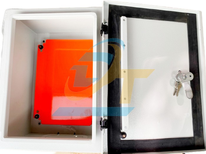 Vỏ tủ điện 1 lớp cửa H400xW300xD210 Tole 1.0mm (Sơn tĩnh điện, Khóa tay nắm)  VietNam | Giá rẻ nhất - Công Ty TNHH Thương Mại Dịch Vụ Đạt Tâm