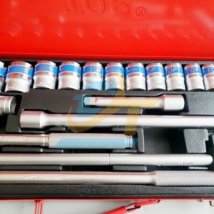 Bộ tuýp 1/2" lục 24 chi tiết hệ mét TOP KW-S424D-1 KW-S424D-1 TOP | Giá rẻ nhất - Công Ty TNHH Thương Mại Dịch Vụ Đạt Tâm