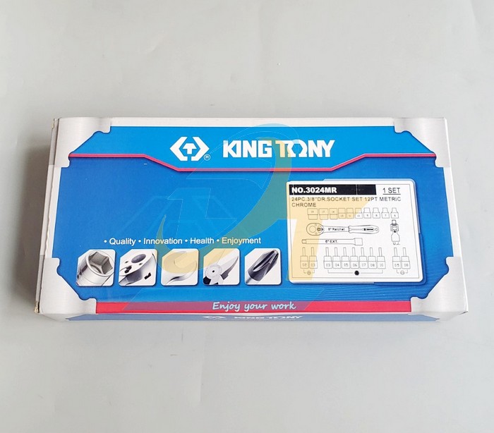 Bộ tuýp 3/8" 24 chi tiết hệ mét Kingtony 3024MR 3024MR KingTony | Giá rẻ nhất - Công Ty TNHH Thương Mại Dịch Vụ Đạt Tâm