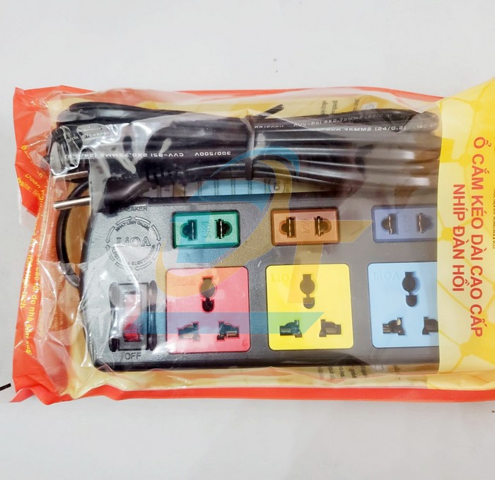 Ổ cắm điện đa năng 6 chấu LiOA 3D3S52 - dây dài 5m  LiOA | Giá rẻ nhất - Công Ty TNHH Thương Mại Dịch Vụ Đạt Tâm