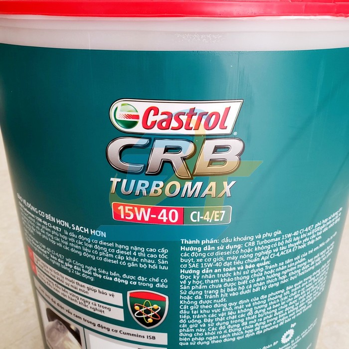 Dầu nhớt động cơ Castrol CRB Turbomax 15W-40 CI-4/E7 (18L) 15W-40 (18L) CASTROL | Giá rẻ nhất - Công Ty TNHH Thương Mại Dịch Vụ Đạt Tâm