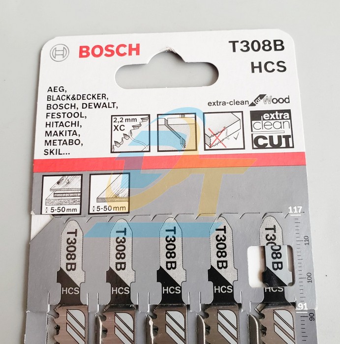 Vỉ 5 lưỡi cưa lọng (gỗ) T308B Bosch 2608663751 2608663751 Bosch | Giá rẻ nhất - Công Ty TNHH Thương Mại Dịch Vụ Đạt Tâm