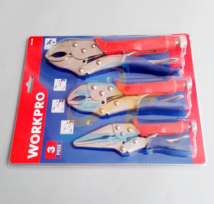 Bộ kìm bấm chết 3 chi tiết Workpro W001308 W001308 Workpro | Giá rẻ nhất - Công Ty TNHH Thương Mại Dịch Vụ Đạt Tâm