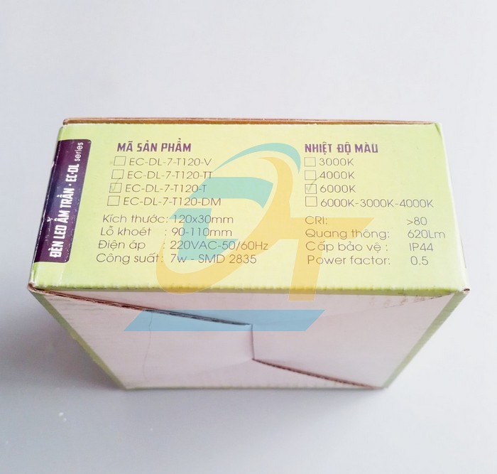 Đèn led âm trần 7W 6000K KingEco EC-DL-7-T120-T  KingEco | Giá rẻ nhất - Công Ty TNHH Thương Mại Dịch Vụ Đạt Tâm