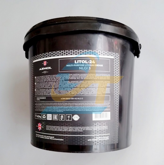 Mỡ bò chịu nhiệt Azmol LITOL-24 (Thùng 4.5kg) Litol-24 Azmol | Giá rẻ nhất - Công Ty TNHH Thương Mại Dịch Vụ Đạt Tâm