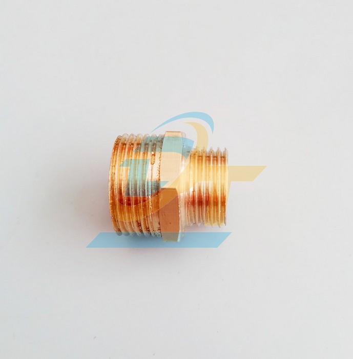 Nối 2 đầu ren ngoài đồng thau 27x21  VietNam | Giá rẻ nhất - Công Ty TNHH Thương Mại Dịch Vụ Đạt Tâm