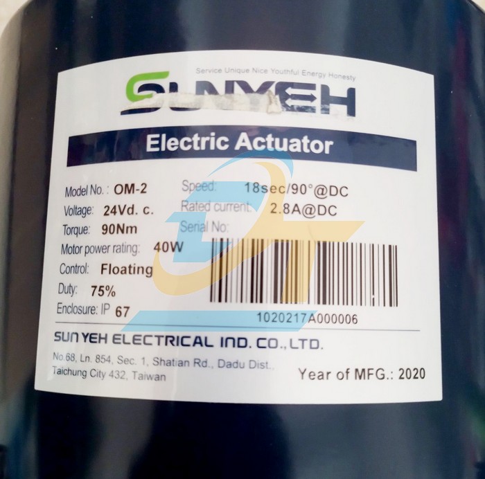 Van bướm động cơ điện DC24V DN100 ShinYi EOM2-0100 EOM2-0100 DC24V SHINYI | Giá rẻ nhất - Công Ty TNHH Thương Mại Dịch Vụ Đạt Tâm