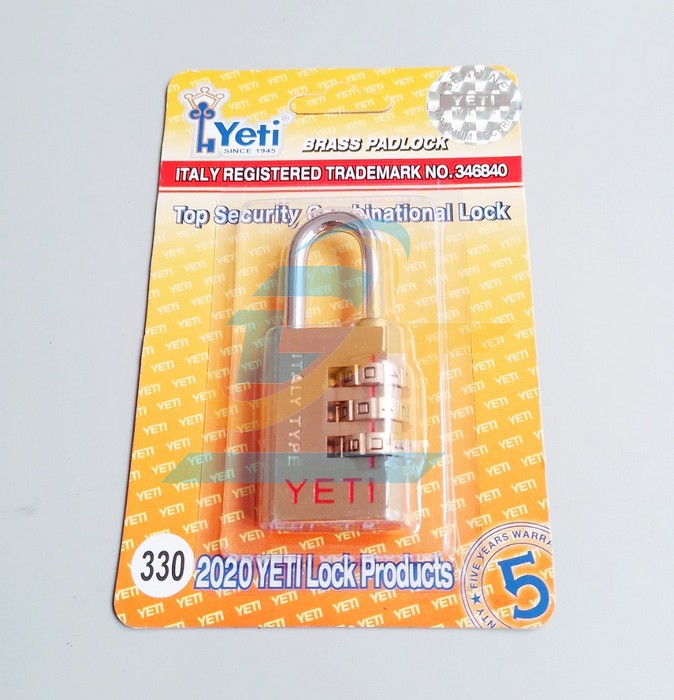 Ổ khóa số đồng thau 30mm Yeti 330  YETI-LOCK | Giá rẻ nhất - Công Ty TNHH Thương Mại Dịch Vụ Đạt Tâm