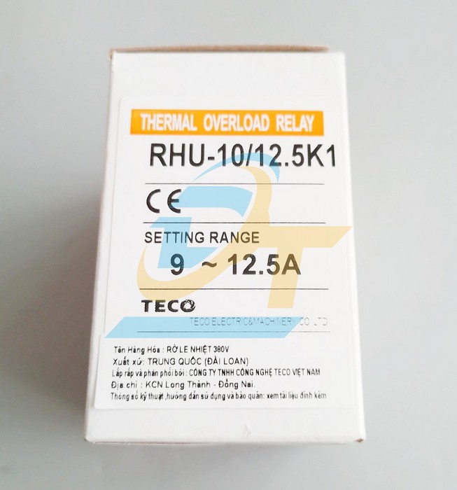 Relay nhiệt 9-12.5A Teco RHU-10/12.5K1 RHU-10/12.5K1 Teco | Giá rẻ nhất - Công Ty TNHH Thương Mại Dịch Vụ Đạt Tâm