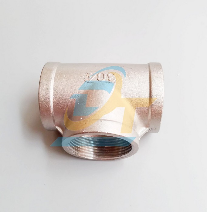 Tê ren trong inox 304 DN40 - Phi 49  VietNam | Giá rẻ nhất - Công Ty TNHH Thương Mại Dịch Vụ Đạt Tâm