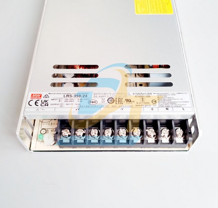 Bộ nguồn 24V 14.6A Meanwell LRS-350-24 LRS-350-24 MEANWELL | Giá rẻ nhất - Công Ty TNHH Thương Mại Dịch Vụ Đạt Tâm