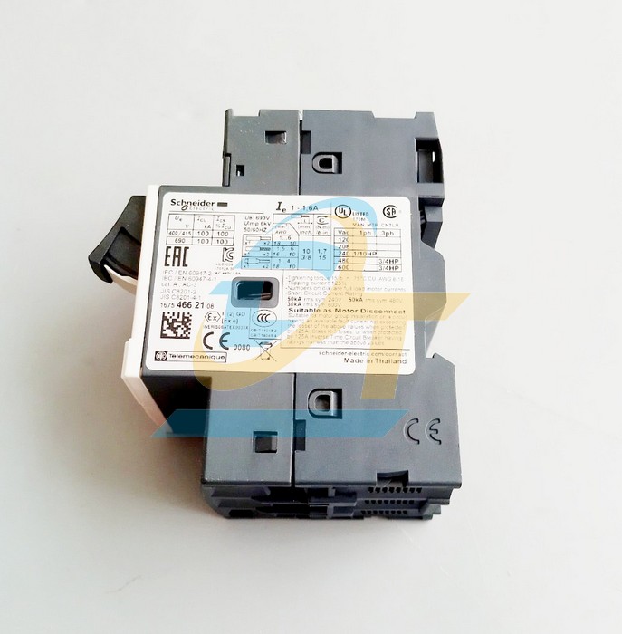 Cầu dao bảo vệ động cơ 3P 1.0-1.6A Schneider GV2ME06 GV2ME06 SCHNEIDER | Giá rẻ nhất - Công Ty TNHH Thương Mại Dịch Vụ Đạt Tâm